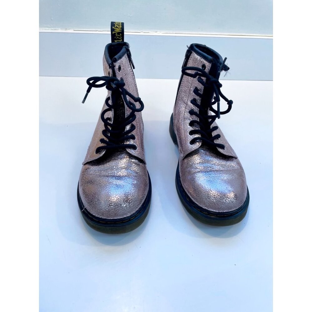 Dr. Martens Crinkle Metallic Lace Up Boots, Women's Size 5 - Picture 4 of 8
